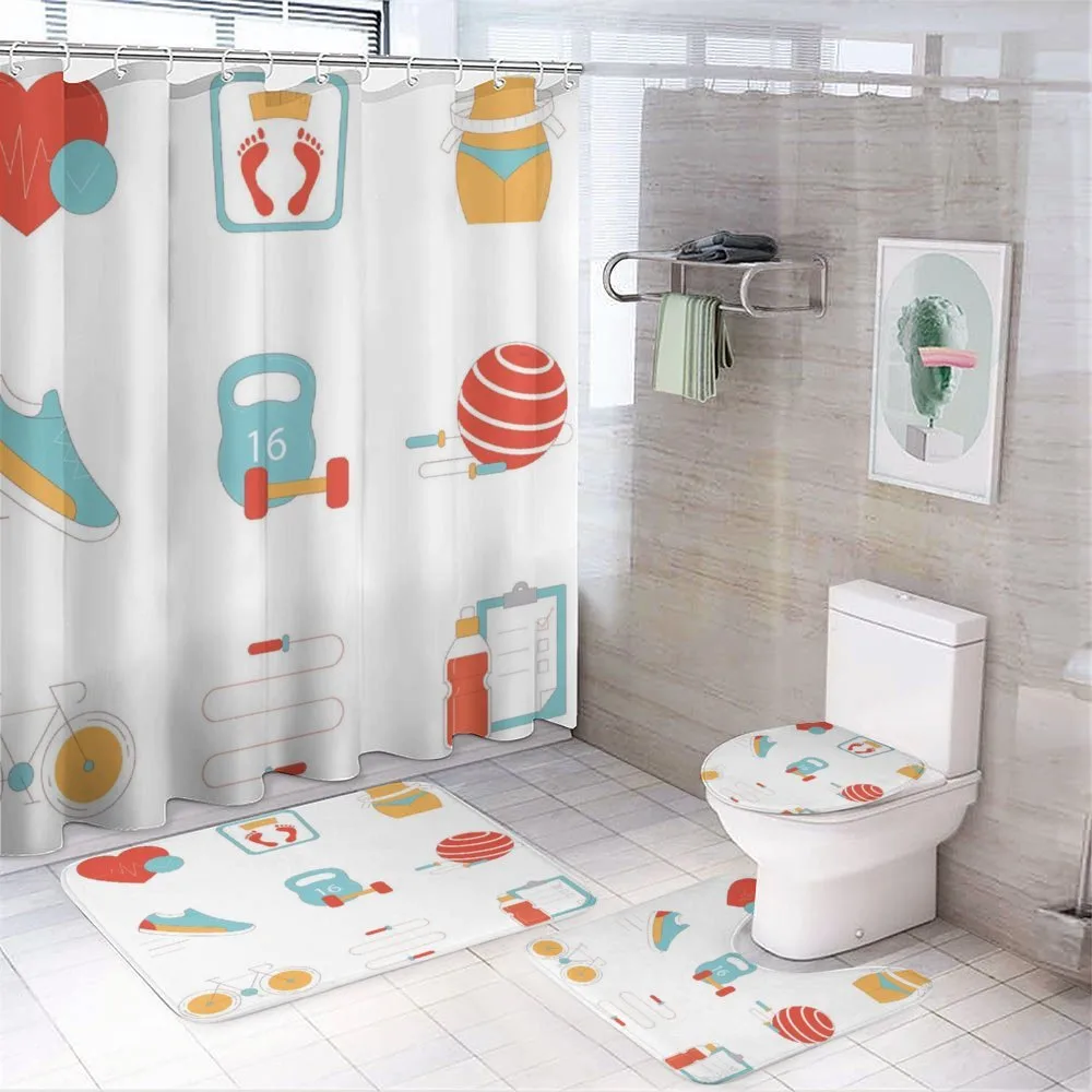 Weight Loss Theme — 4-Piece Bathroom Set preview