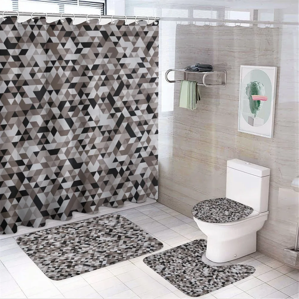 Blurry Tones of Color — 4-Piece Bathroom Set preview