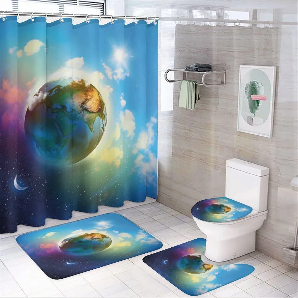 Cosmos Vibrant Scenery — 4-Piece Bathroom Set preview