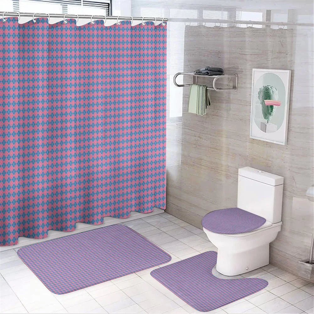 Eastern Traditional Grid — 4-Piece Bathroom Set preview