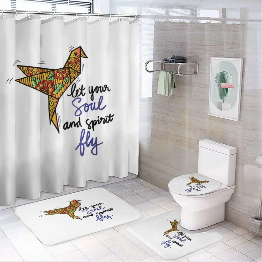Let Your Soul and Spirit Fly — 4-Piece Bathroom Set preview