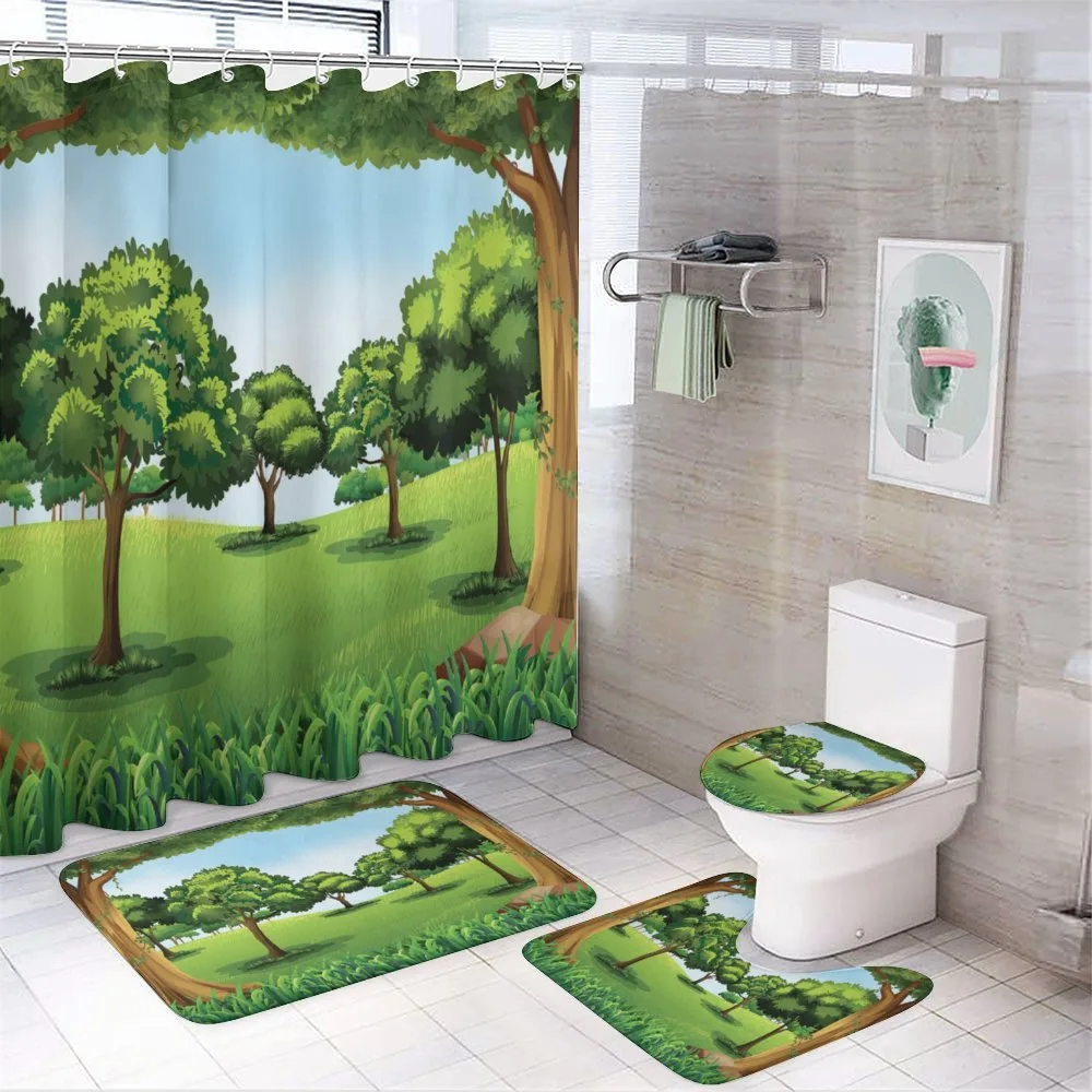 Nature Scene Summer — 4-Piece Bathroom Set preview