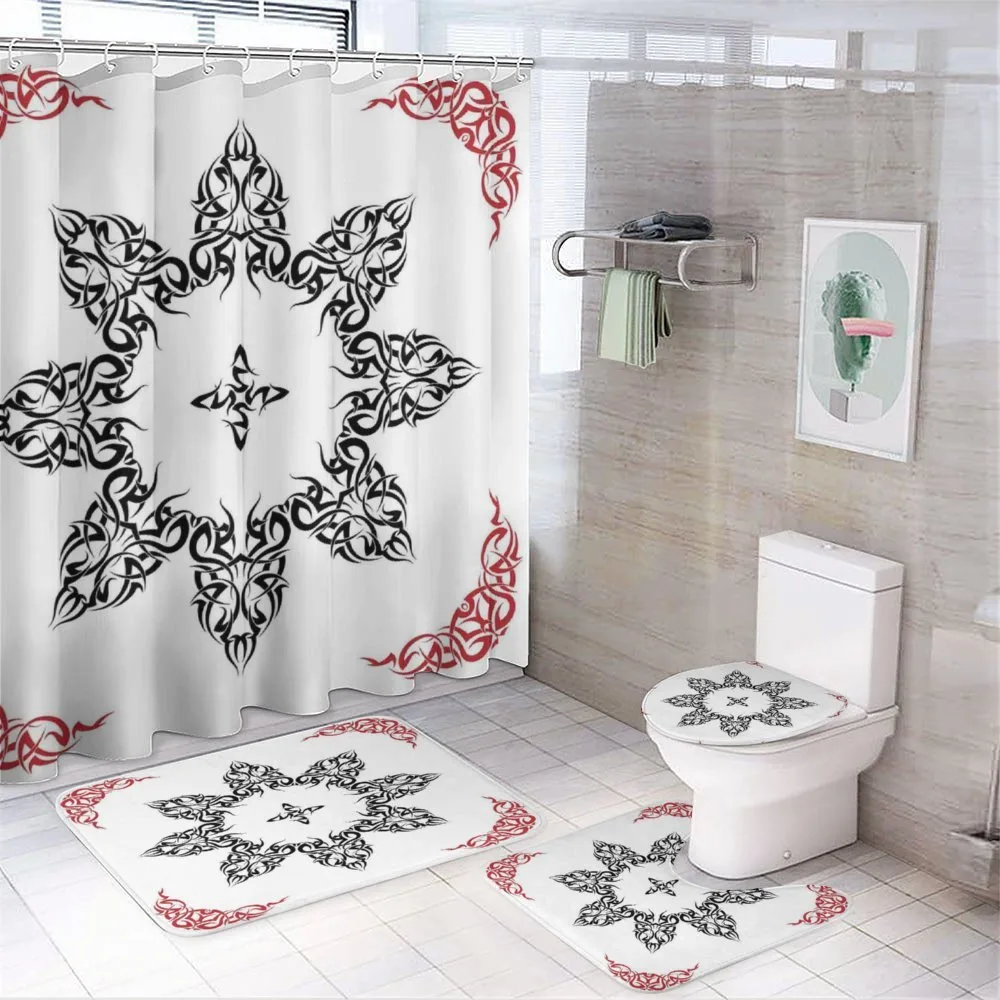 Tattoo Circular Vector — 4-Piece Bathroom Set preview