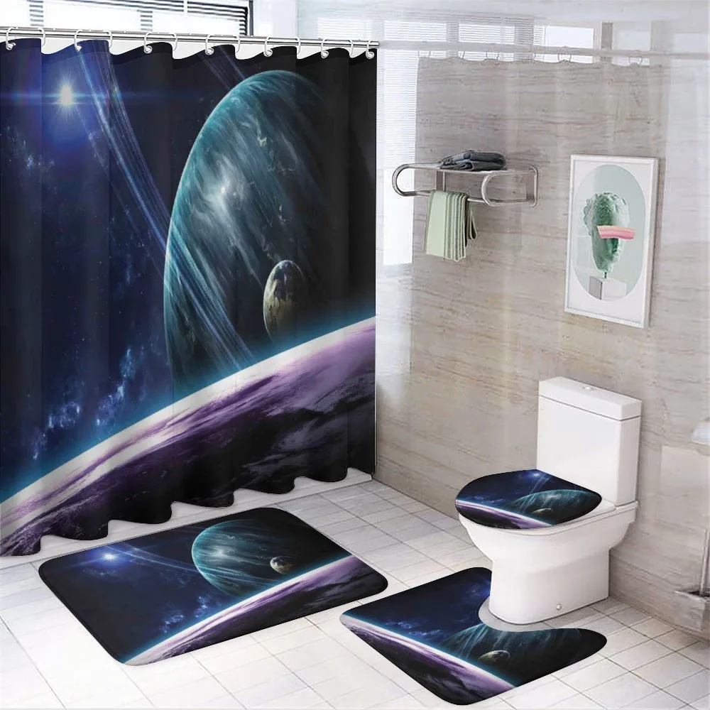 Universe with Planets — 4-Piece Bathroom Set preview