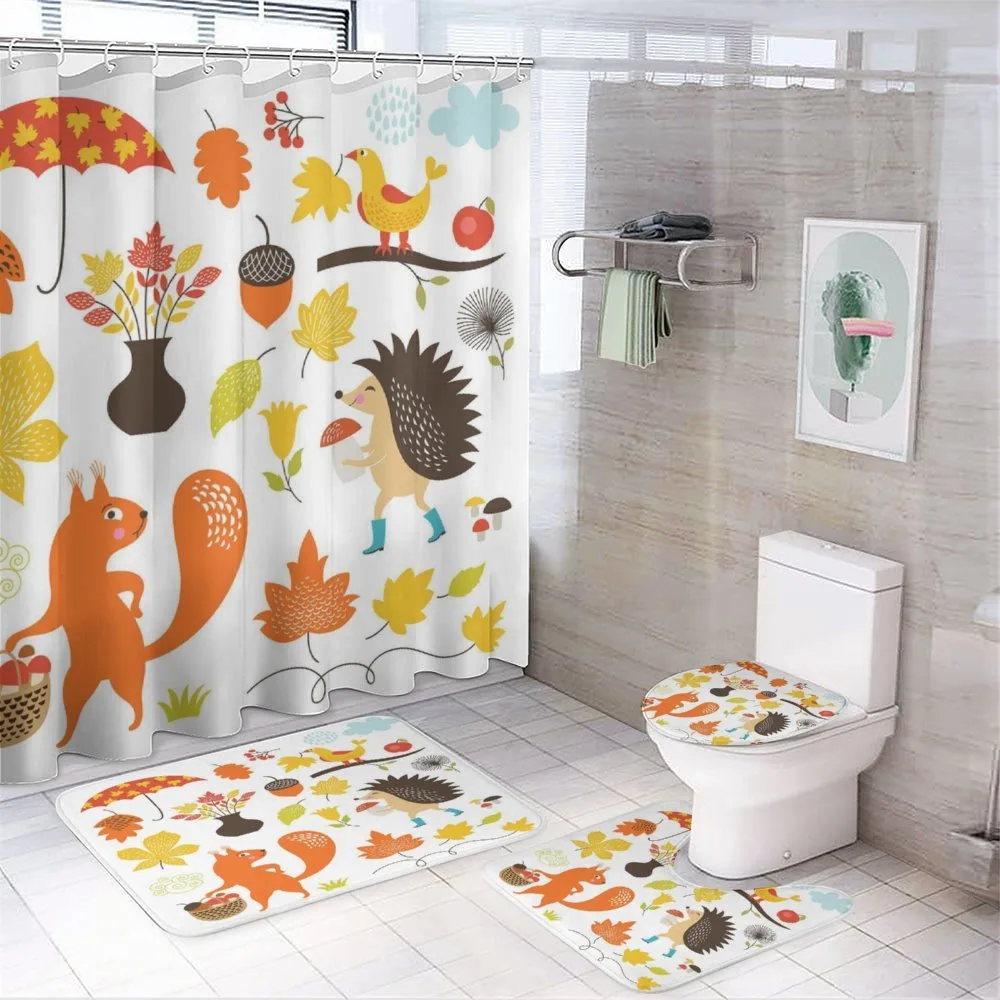 Cartoon Characters Funny Kids — 4-Piece Bathroom Set preview