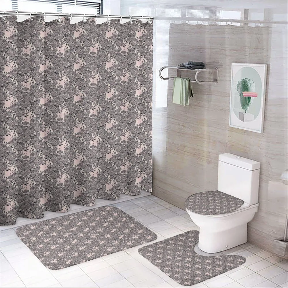 Creative Bindweed Motif — 4-Piece Bathroom Set preview