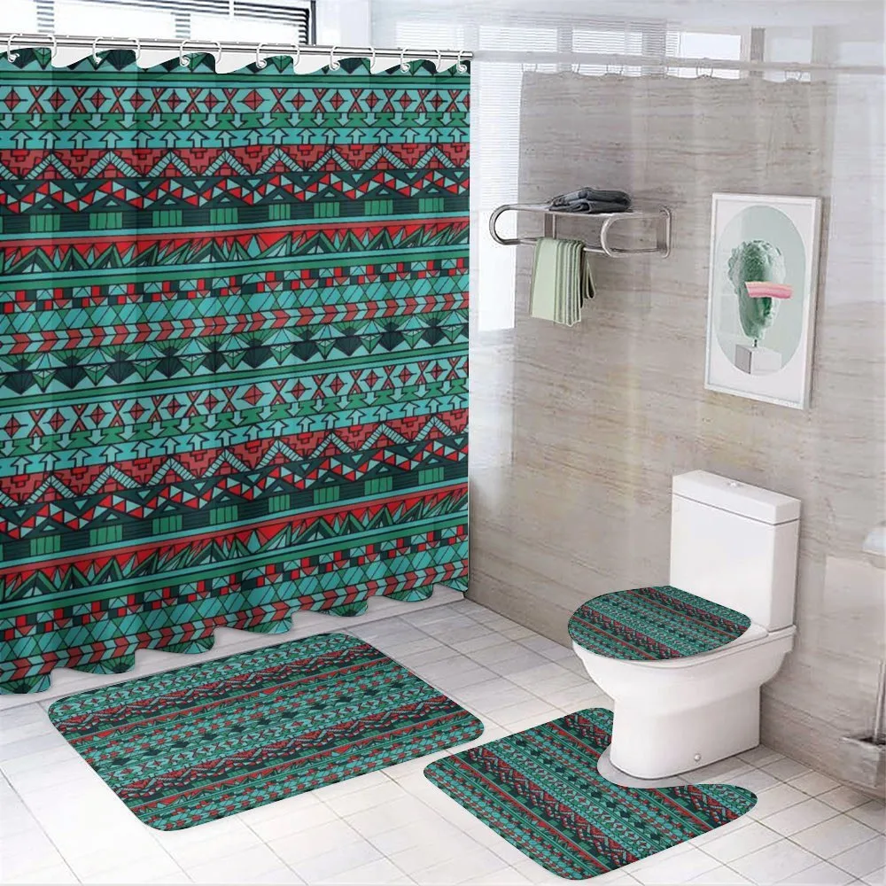 Hand Drawn Aztec — 4-Piece Bathroom Set preview