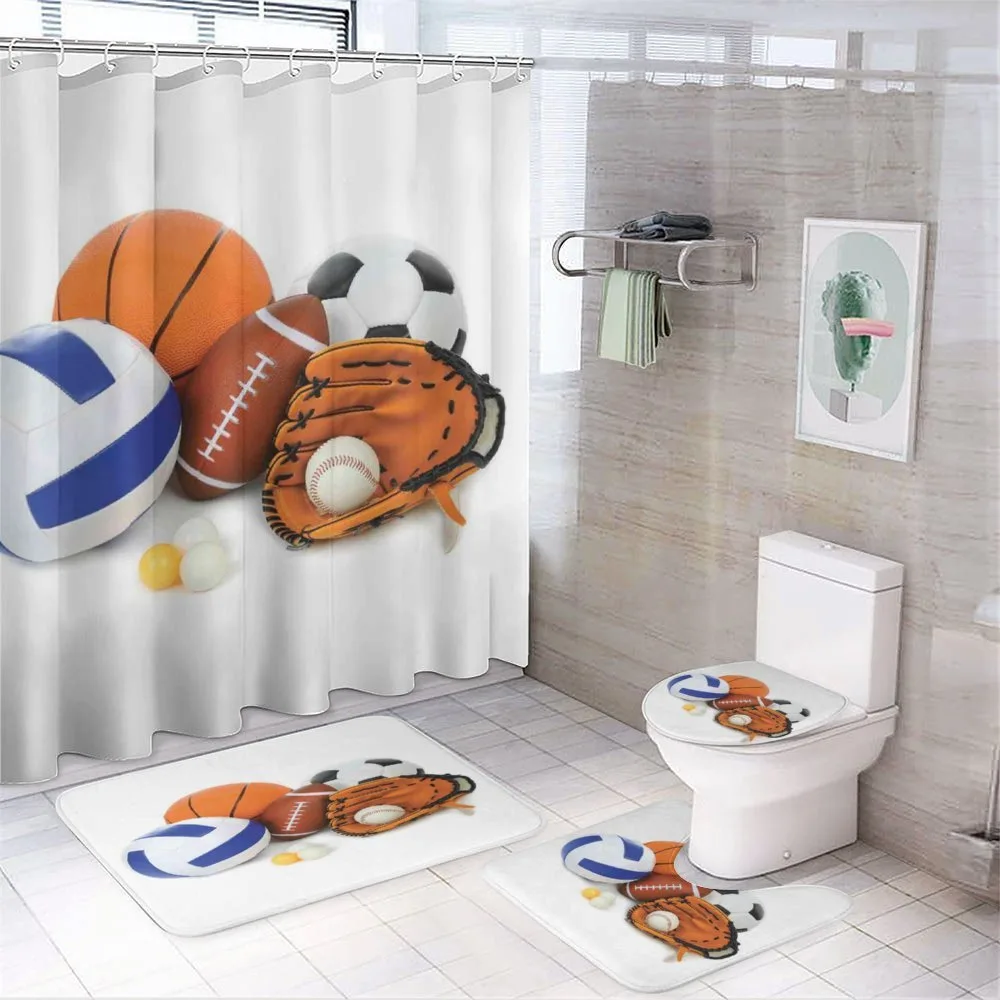 Ping Pong Volleyball — 4-Piece Bathroom Set preview