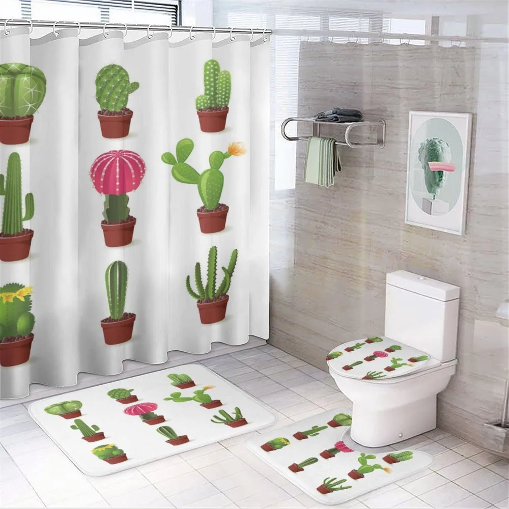 Plant Variety Cartoon — 4-Piece Bathroom Set preview