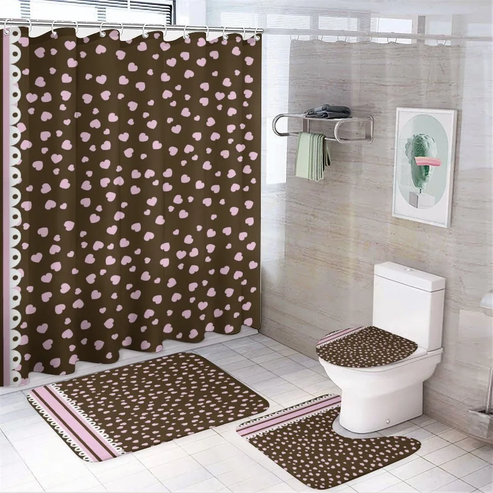 Romatinc Heart Motif — 4-Piece Bathroom Set preview