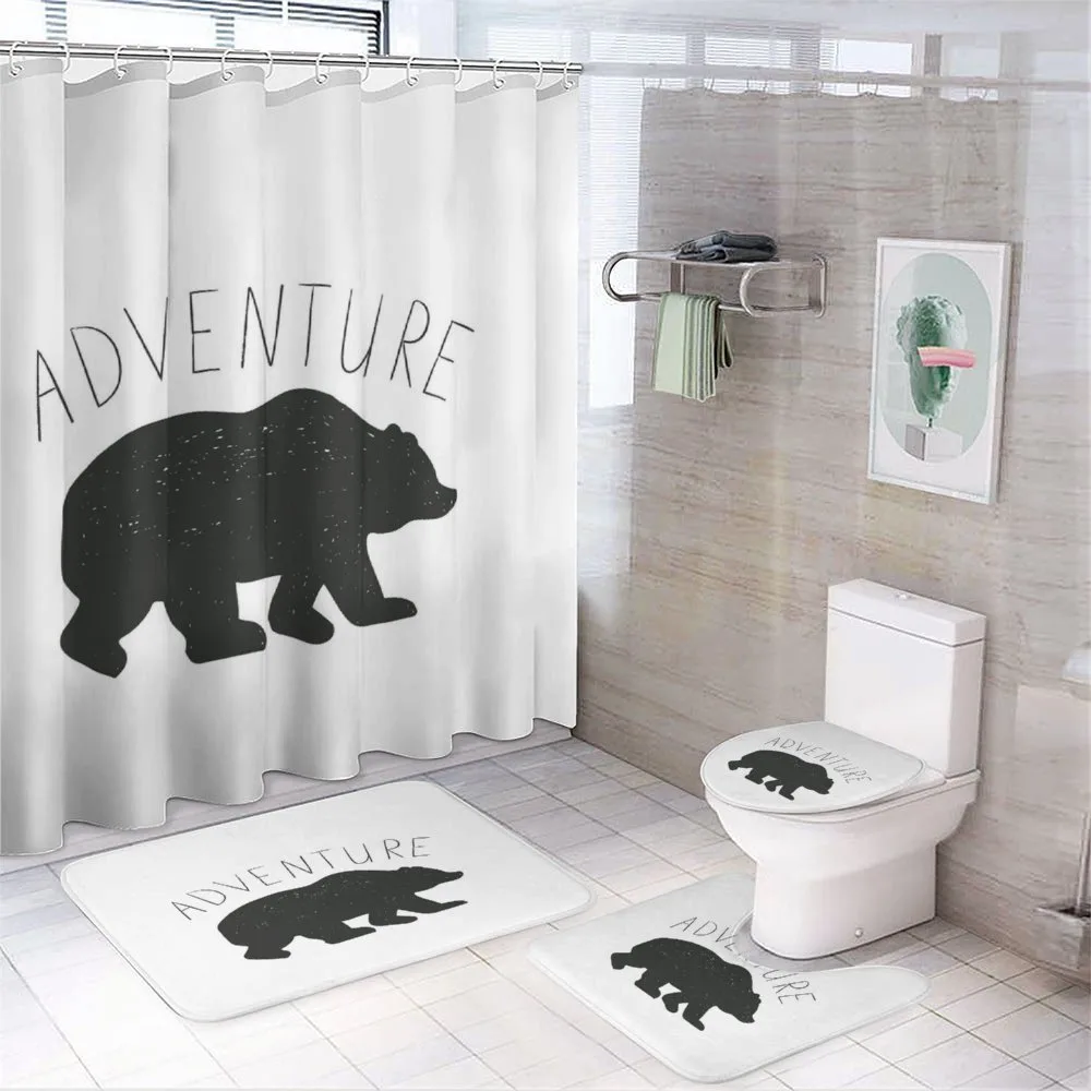 Wild Bear Nature Love — 4-Piece Bathroom Set preview