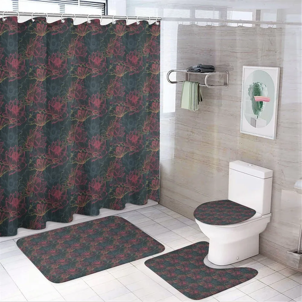 Concept of Flowers of Asia — 4-Piece Bathroom Set preview