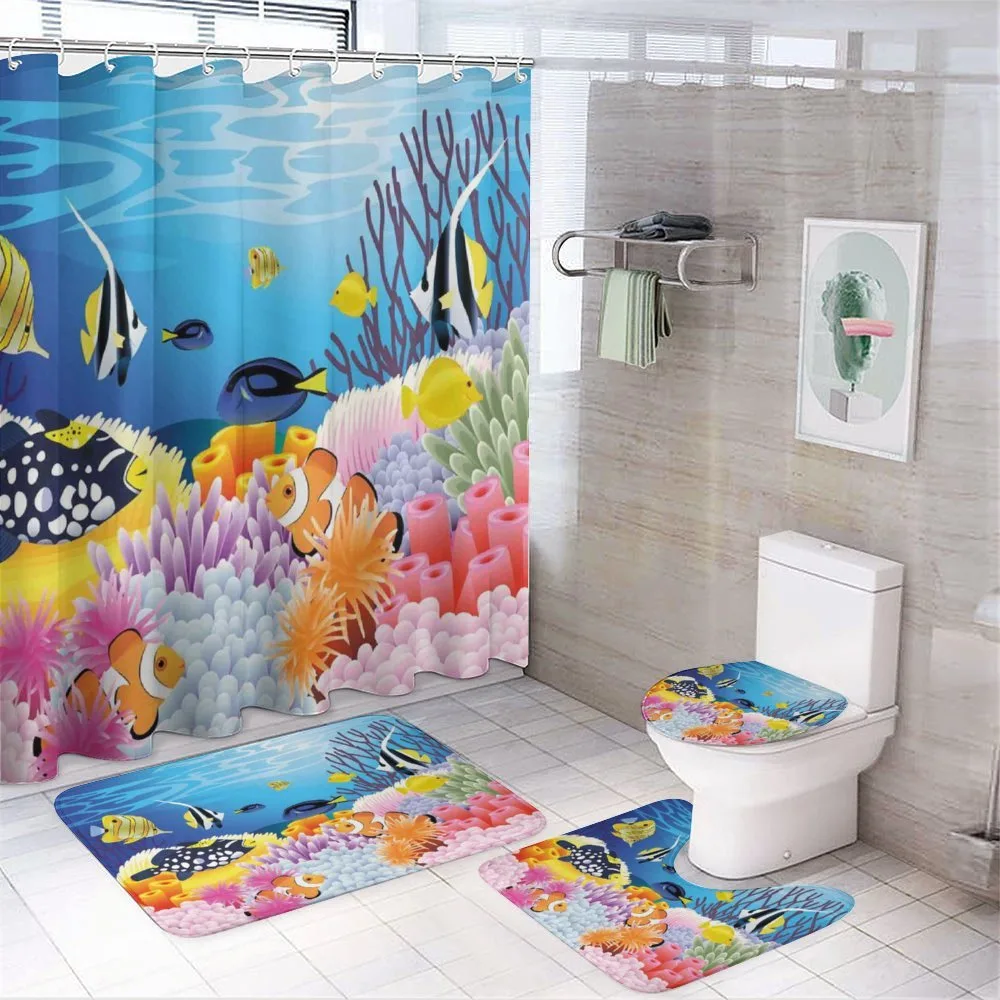 Fish Coral Reefs — 4-Piece Bathroom Set preview