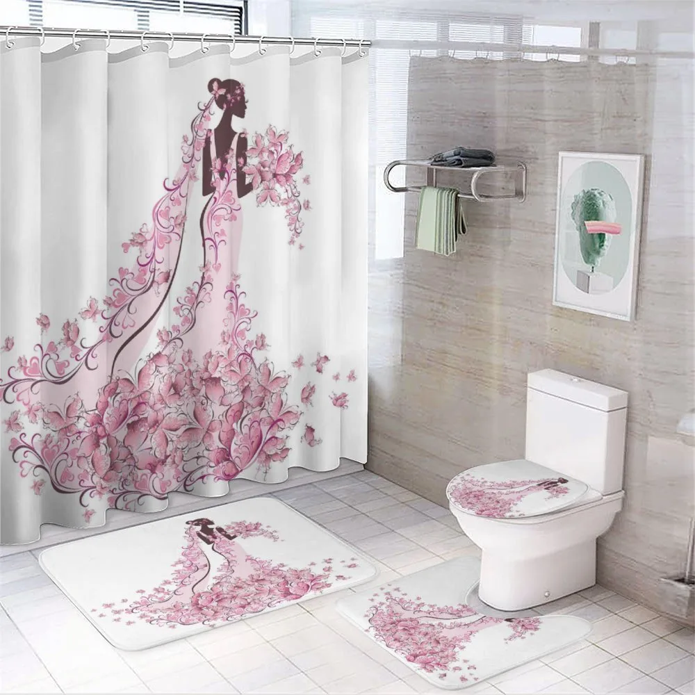 Floral Bridal Gown — 4-Piece Bathroom Set preview