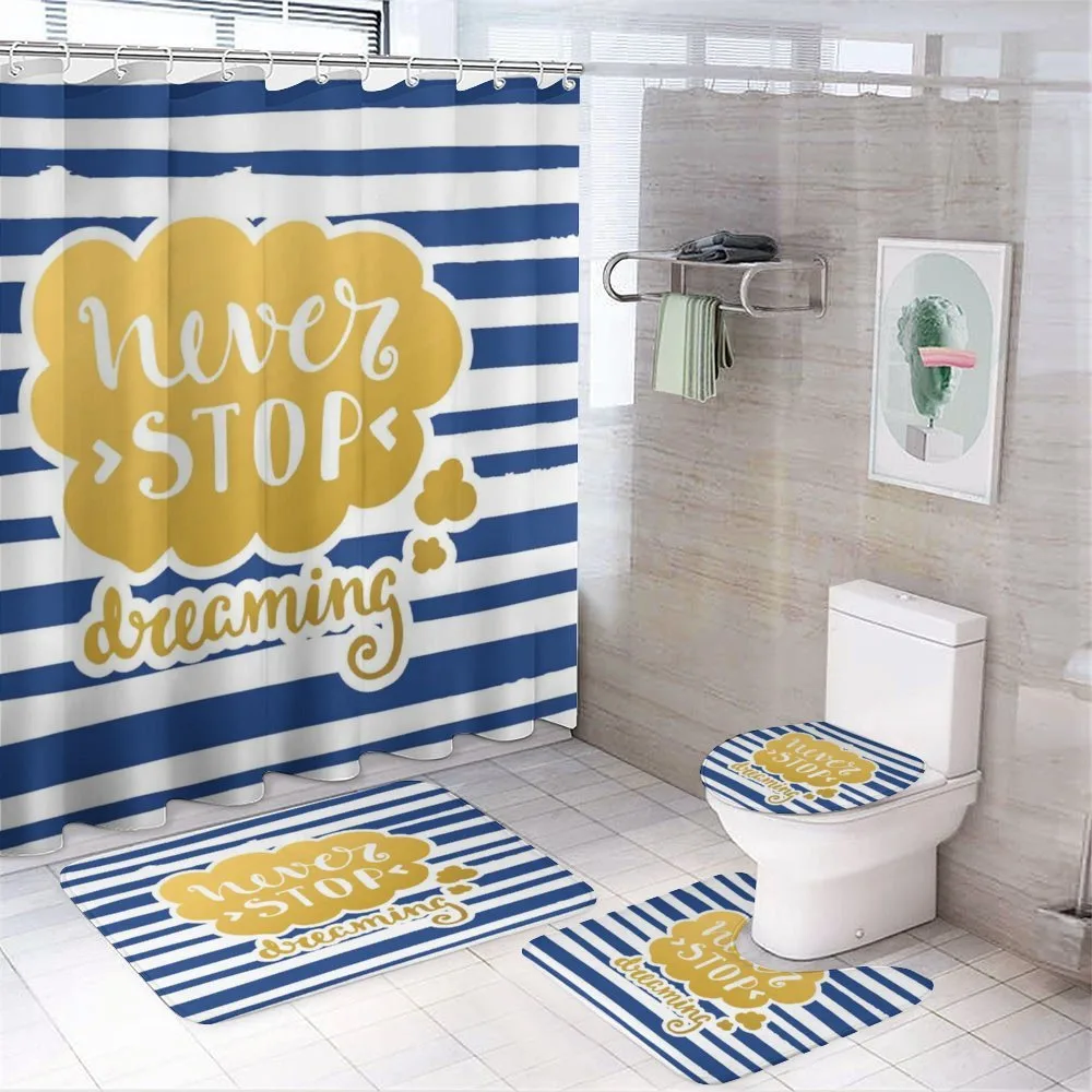 Maritime Vintage Navy — 4-Piece Bathroom Set preview
