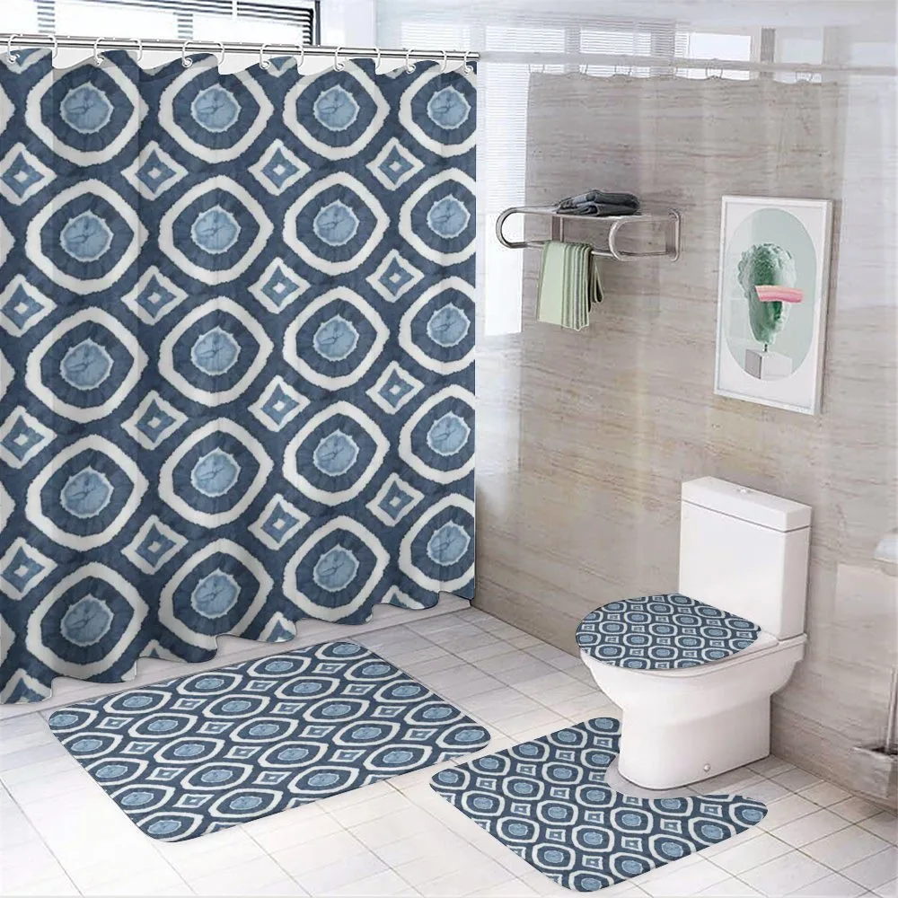 Shibori Dyeing Style — 4-Piece Bathroom Set preview