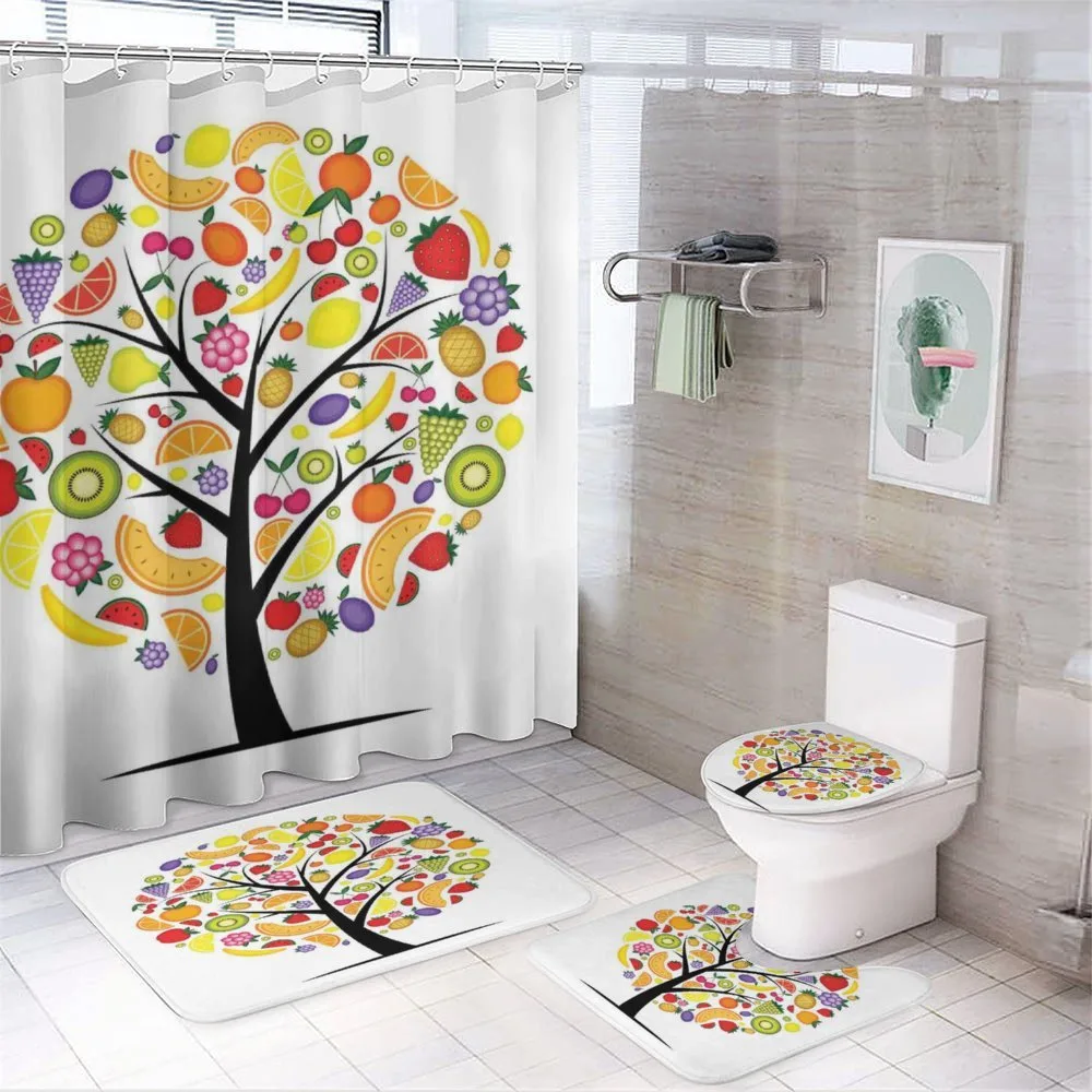 Vegetarian Tree Avocado — 4-Piece Bathroom Set preview