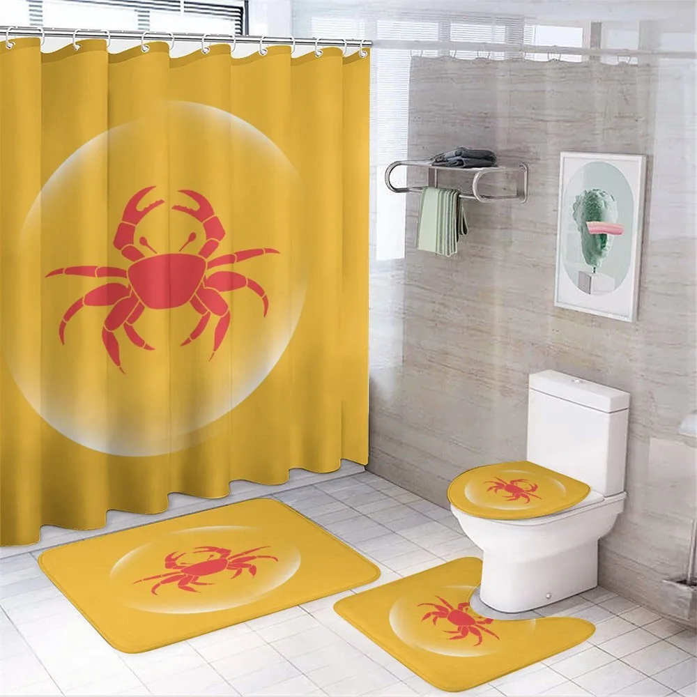Bubble Seafood 4-Piece Bathroom Set product video