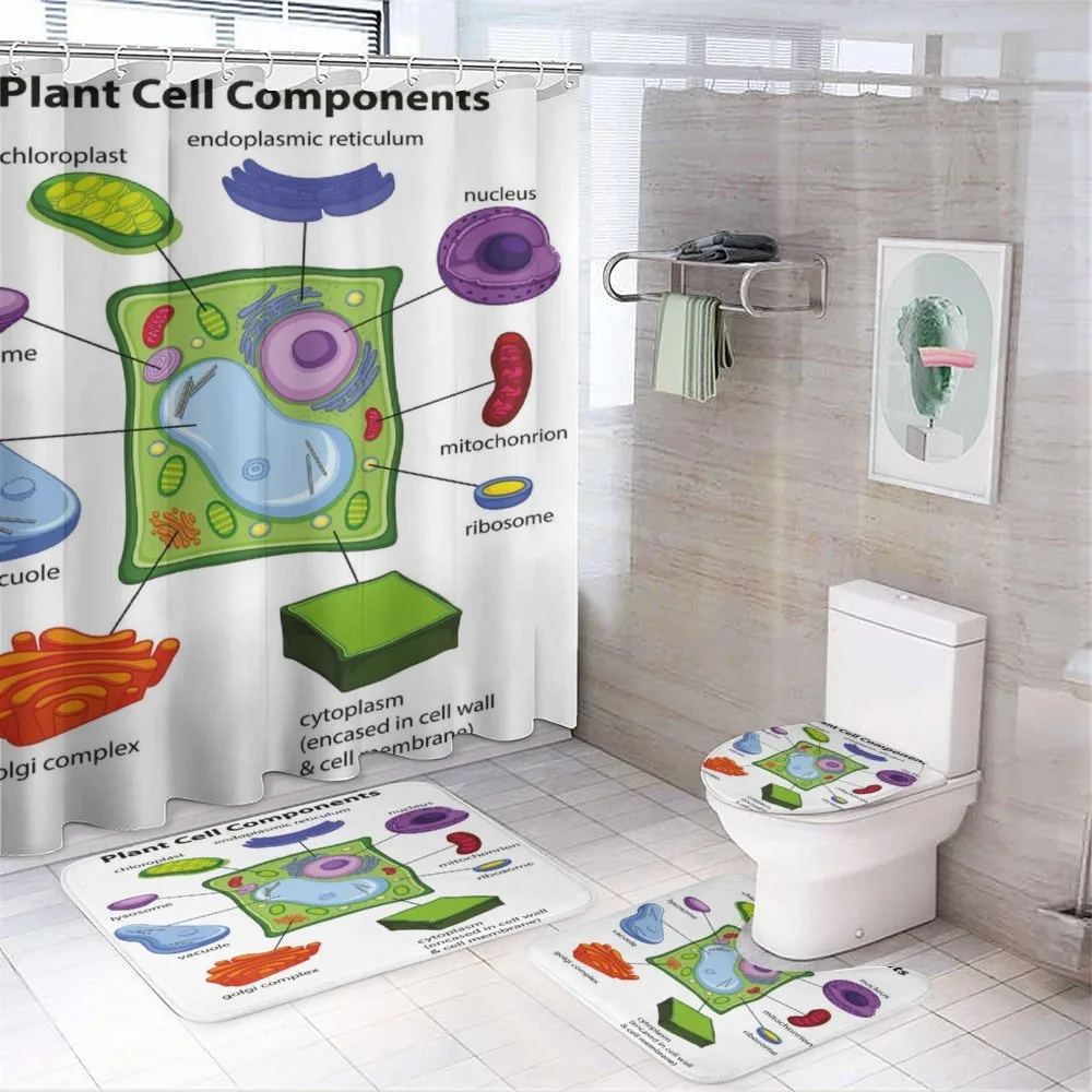 Cartoon Science — 4-Piece Bathroom Set preview