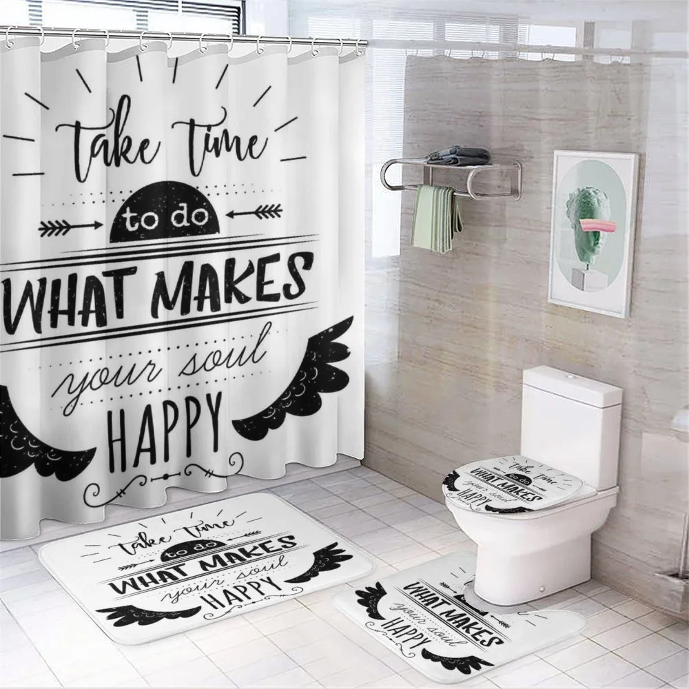 Do What Makes You Happy — 4-Piece Bathroom Set preview