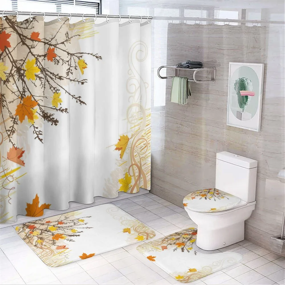 Maple Leaves in Autumn — 4-Piece Bathroom Set preview