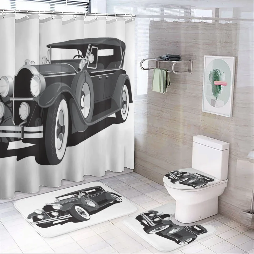 Old School American Muscle — 4-Piece Bathroom Set preview