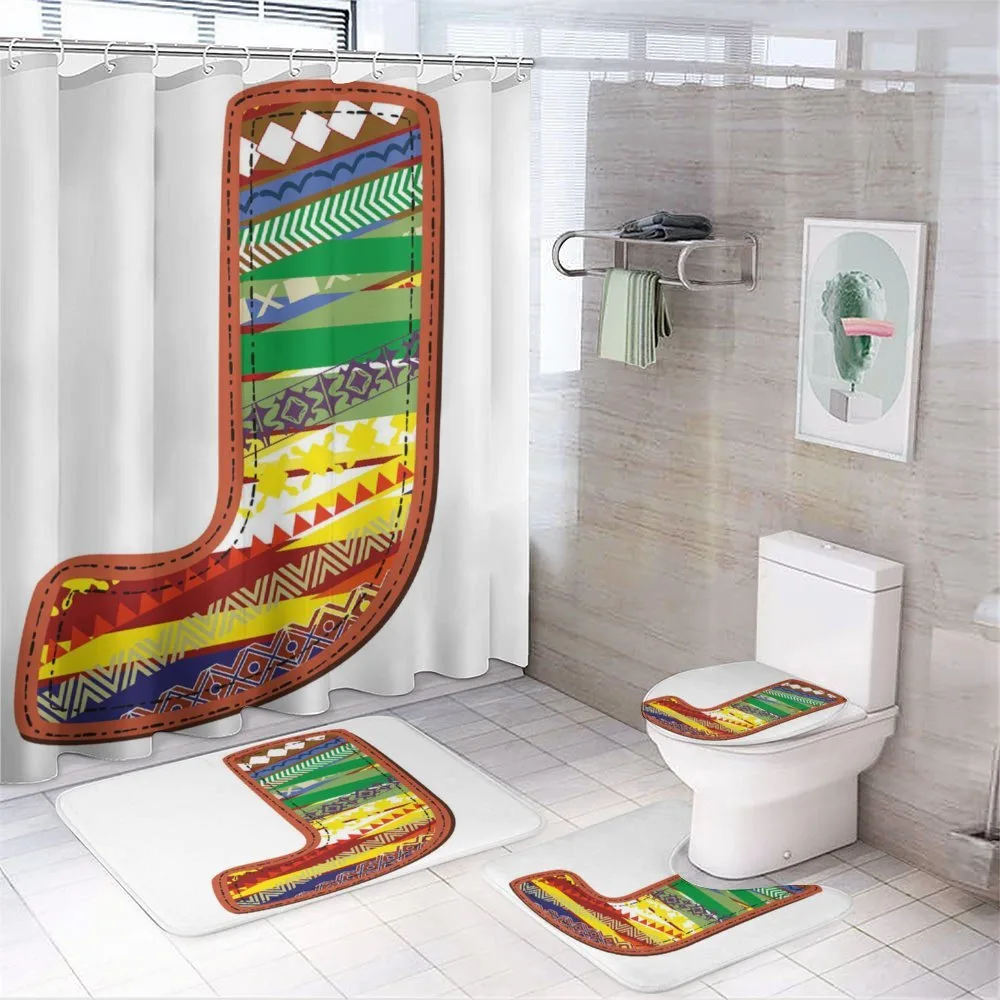 Ornament Design Letter — 4-Piece Bathroom Set preview