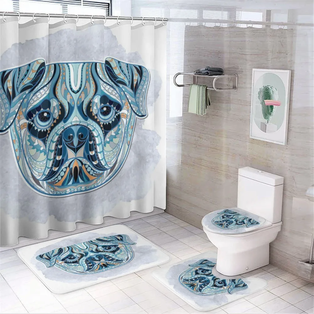 Pattern Dog — 4-Piece Bathroom Set preview