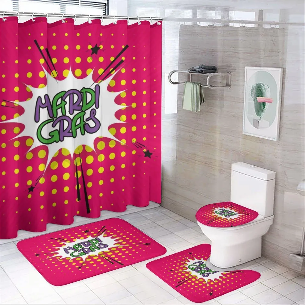 Pop Art Style Retro — 4-Piece Bathroom Set preview