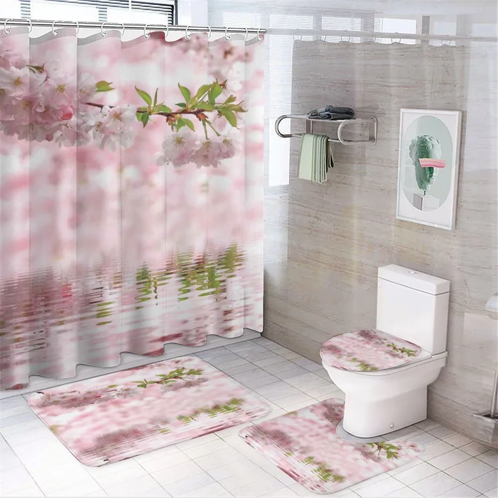 Tender Floral Branch Water — 4-Piece Bathroom Set preview