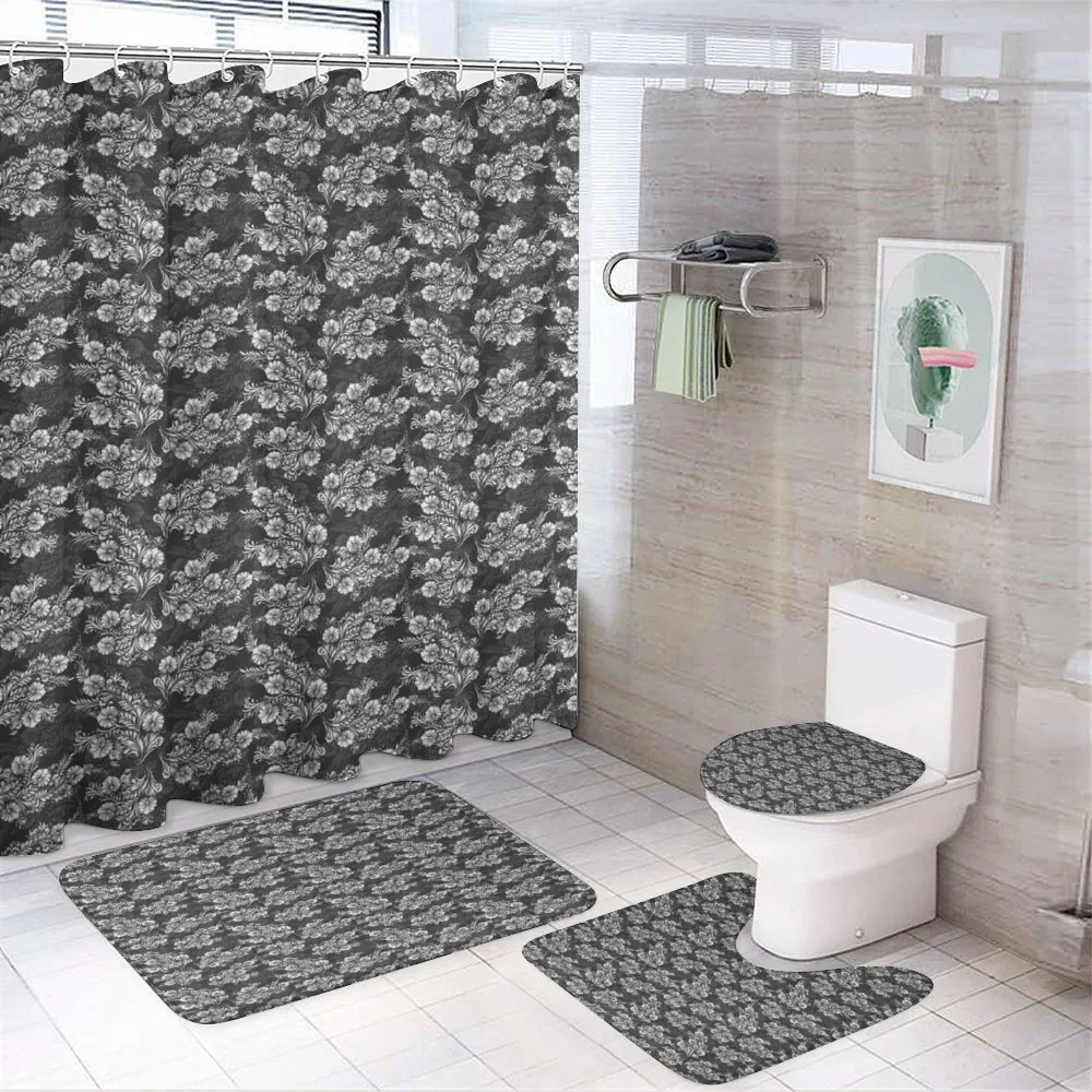 Flower Bouquets Bridal — 4-Piece Bathroom Set preview