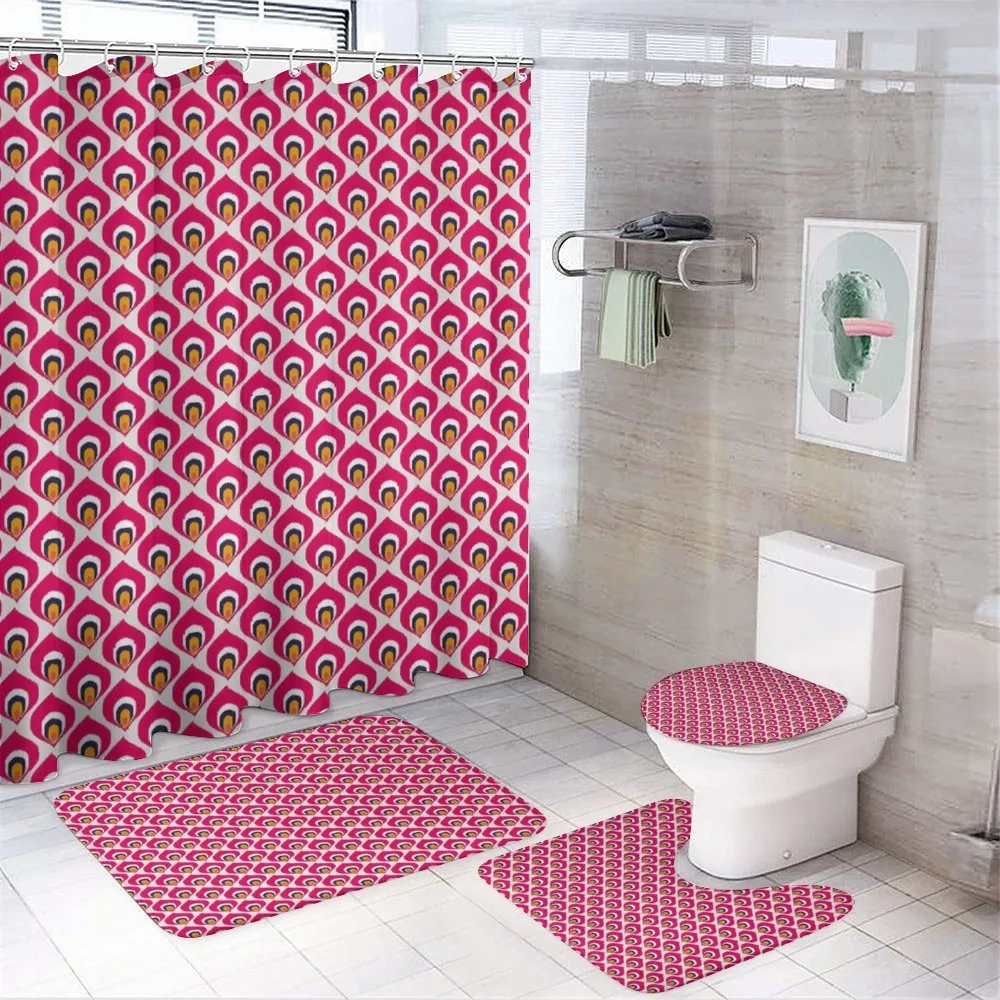 Vibrant Abstract — 4-Piece Bathroom Set preview