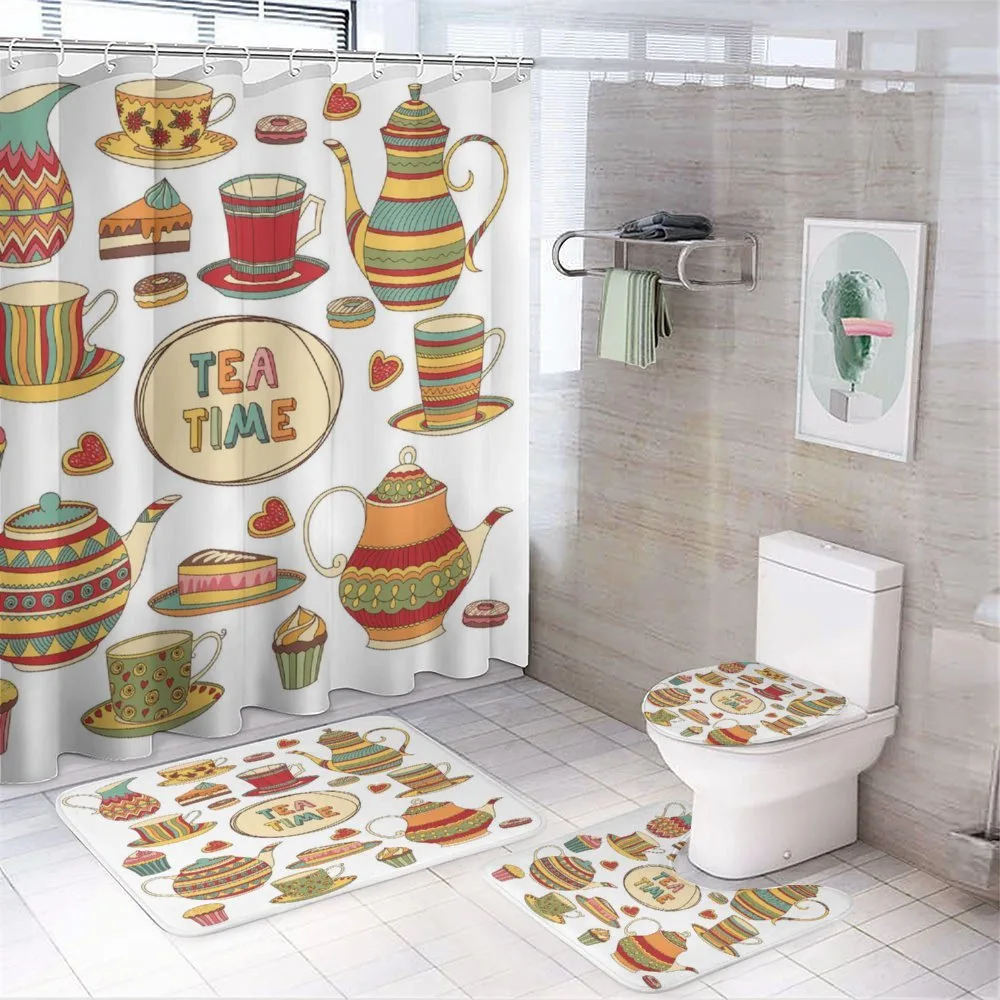Cartoon Breakfast Set — 4-Piece Bathroom Set preview