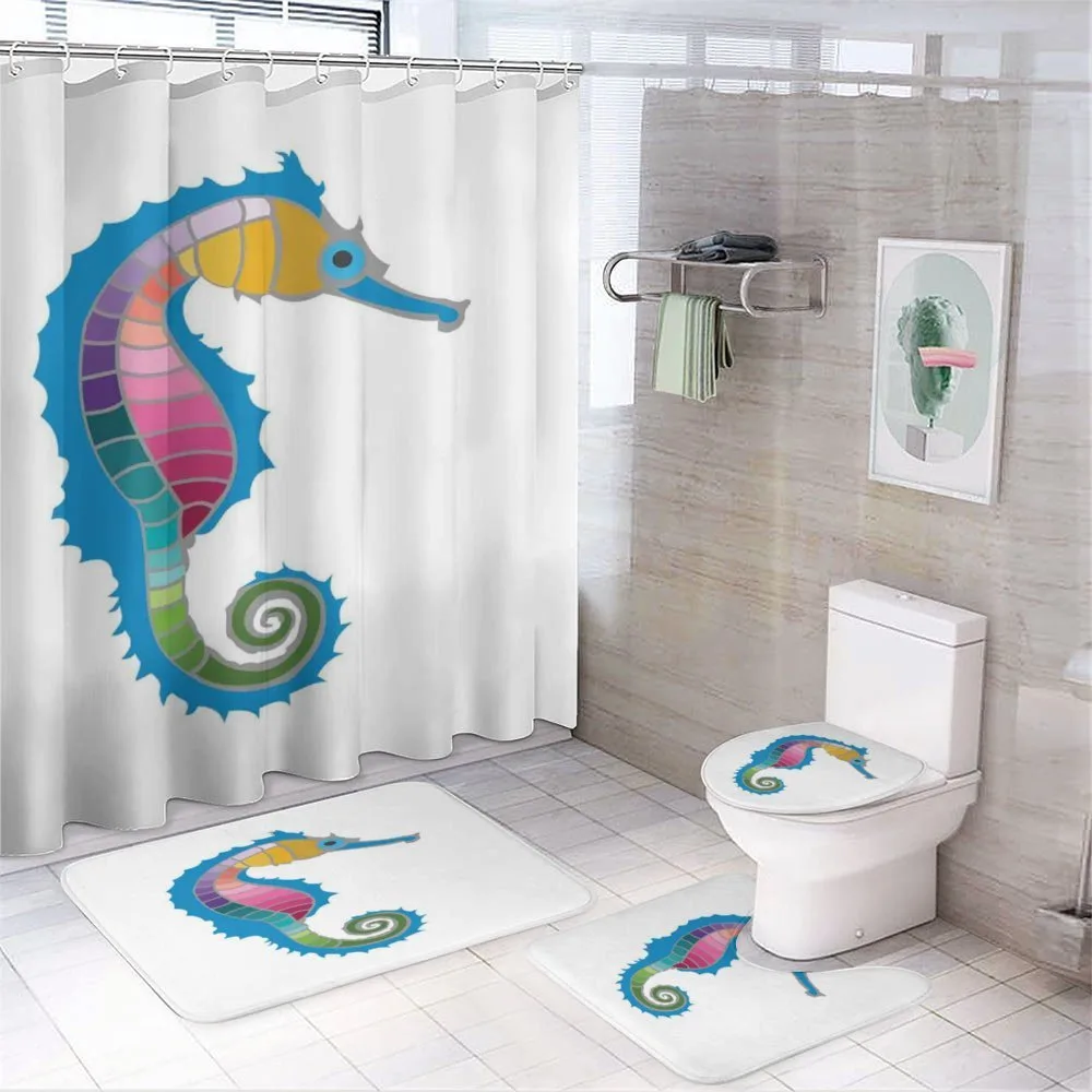 Colorful Graphic Form — 4-Piece Bathroom Set preview