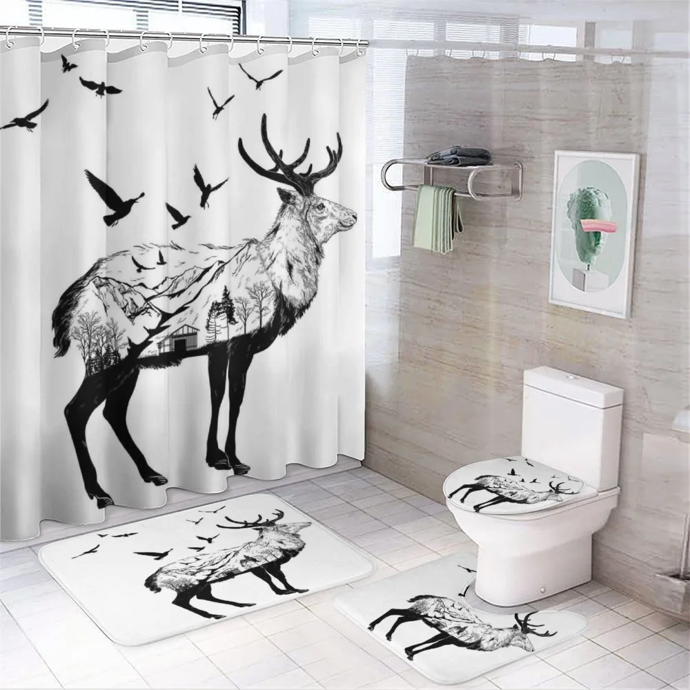 Mountain and Cottage — 4-Piece Bathroom Set preview