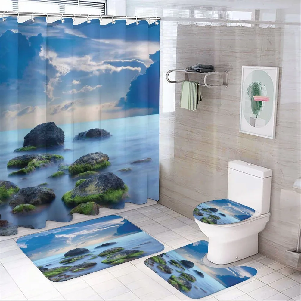 Mystical Seaside Stones — 4-Piece Bathroom Set preview