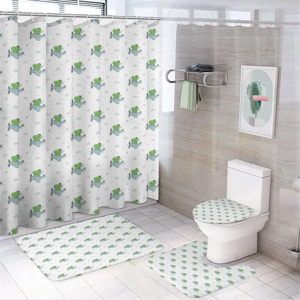 Pilot Dinosaur — 4-Piece Bathroom Set preview