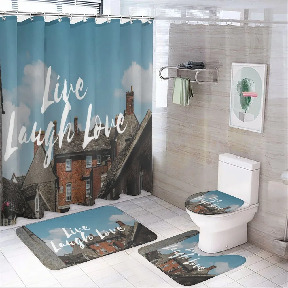 Rustic Houses — 4-Piece Bathroom Set preview