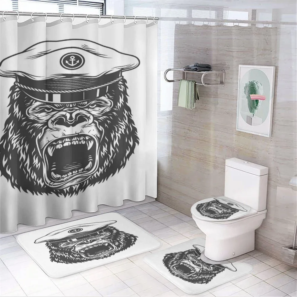 Seaman Gorilla Art — 4-Piece Bathroom Set preview