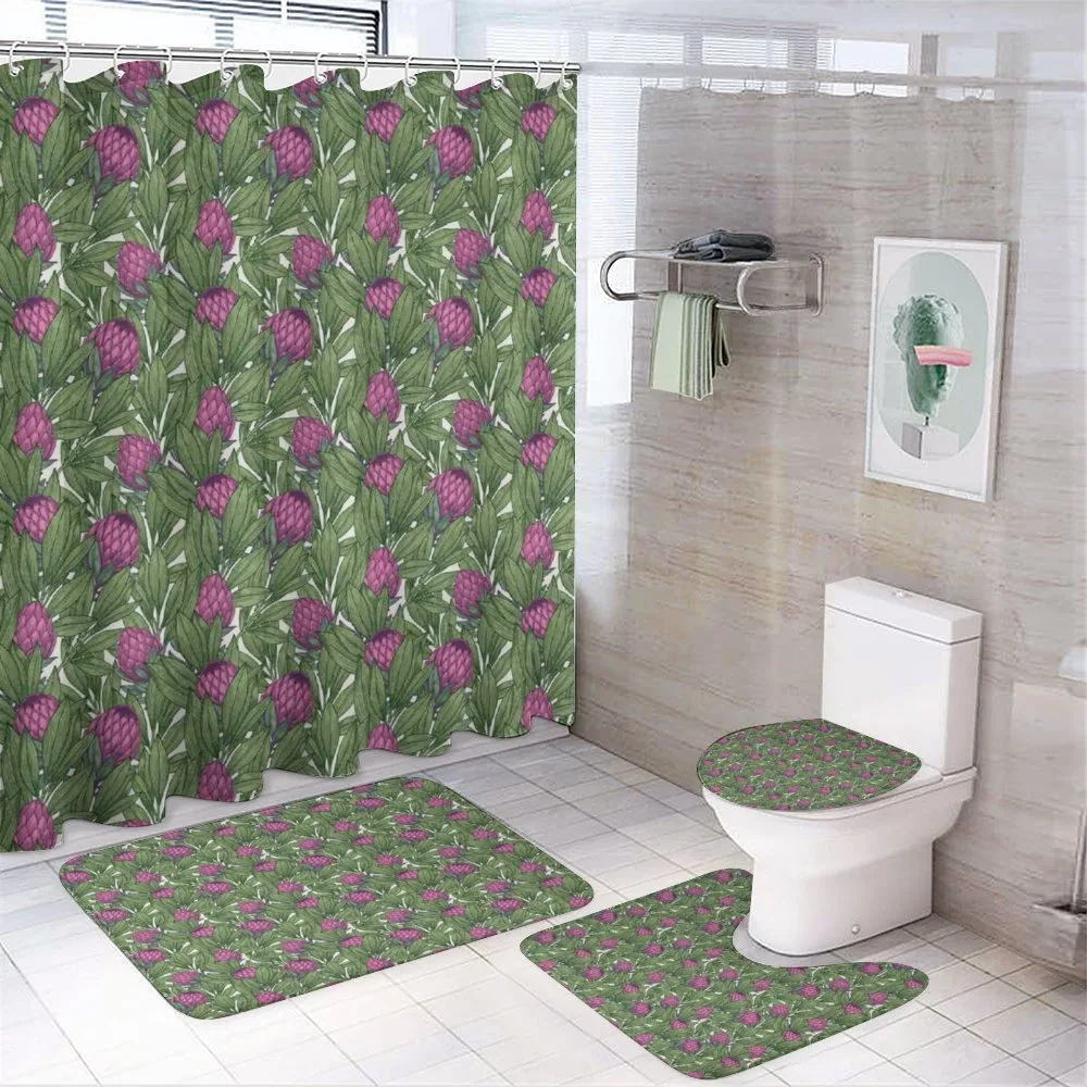 Vintage Botanical Theme — 4-Piece Bathroom Set preview