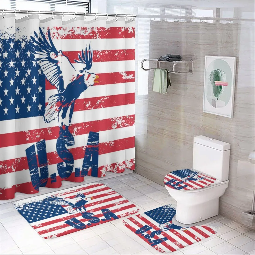 American Flag — 4-Piece Bathroom Set preview