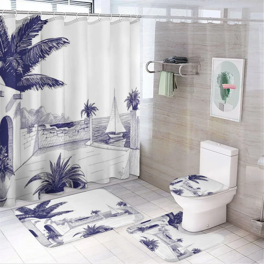 Beach House by Sea — 4-Piece Bathroom Set preview