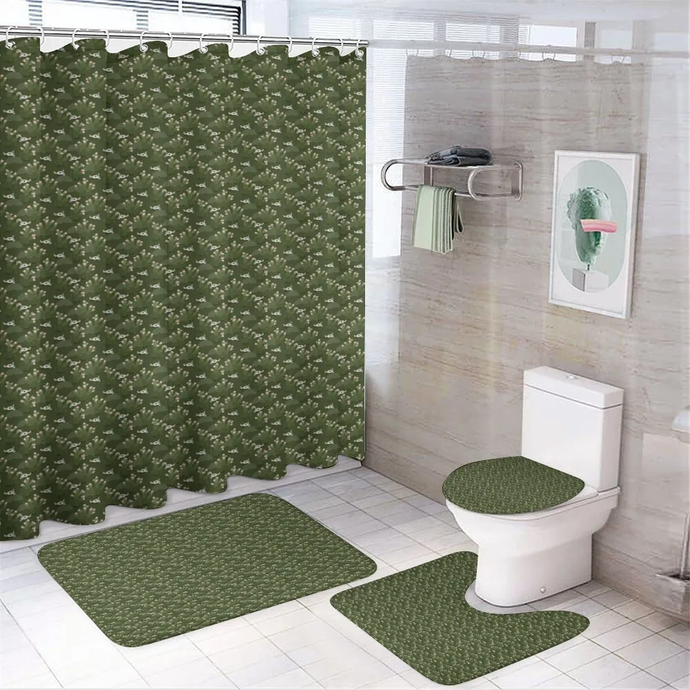 Cactus with Flower and Skull — 4-Piece Bathroom Set preview