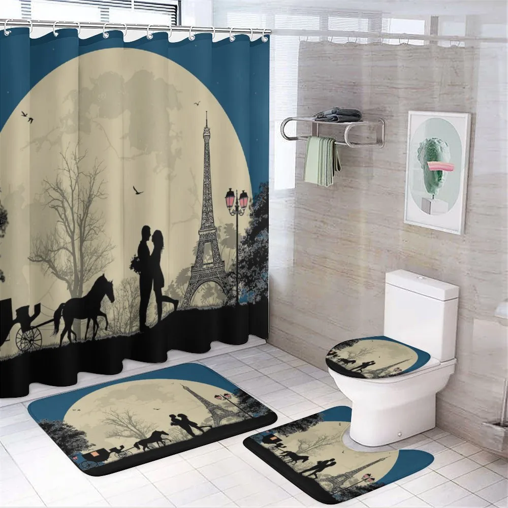 Lovers in the Paris — 4-Piece Bathroom Set preview