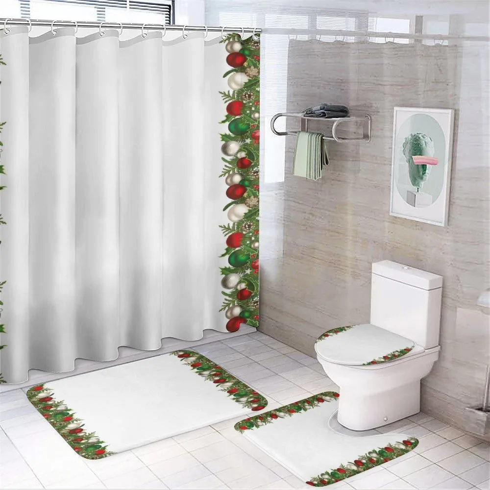 Pine Spikes Berries — 4-Piece Bathroom Set preview