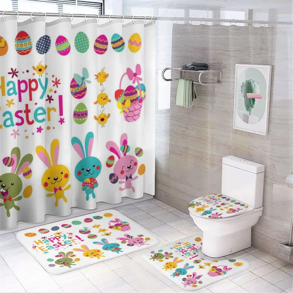 Spring Season Holiday 4-Piece Bathroom Set product video