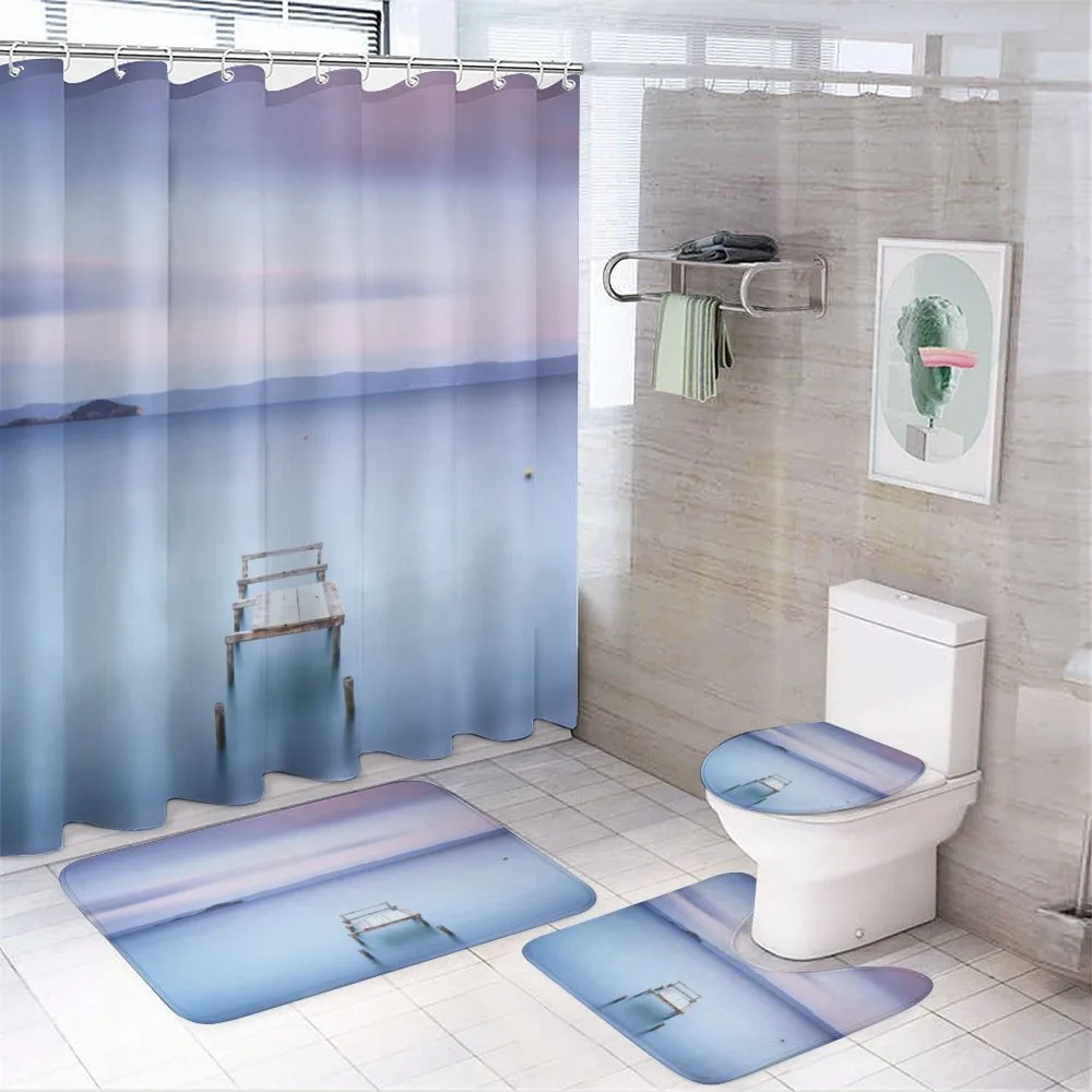 Bolsena Lake in Italy — 4-Piece Bathroom Set preview