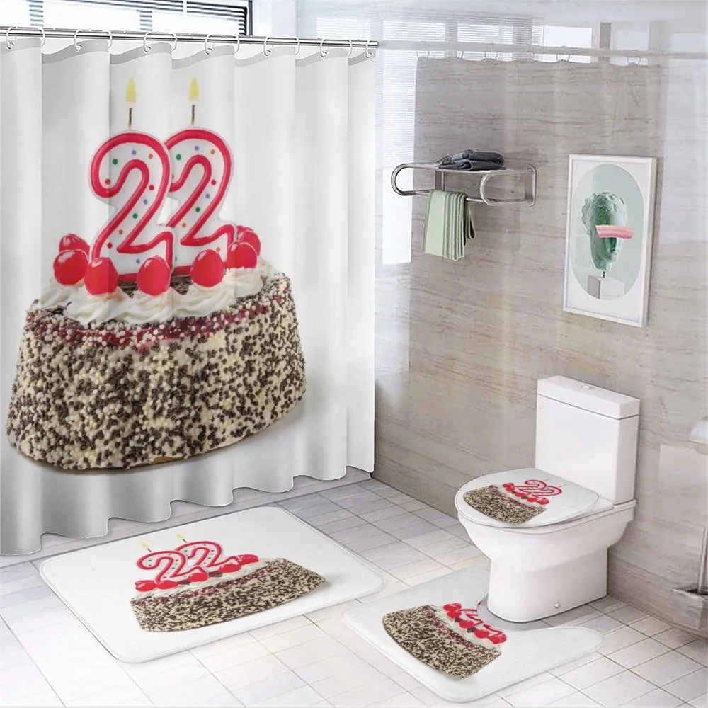 Chocolate Candles 4-Piece Bathroom Set product video