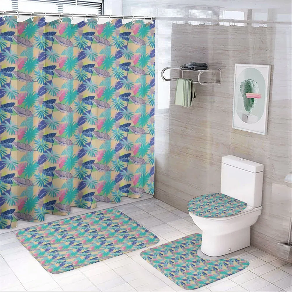 Exotic Hawaii Summer Flora — 4-Piece Bathroom Set preview