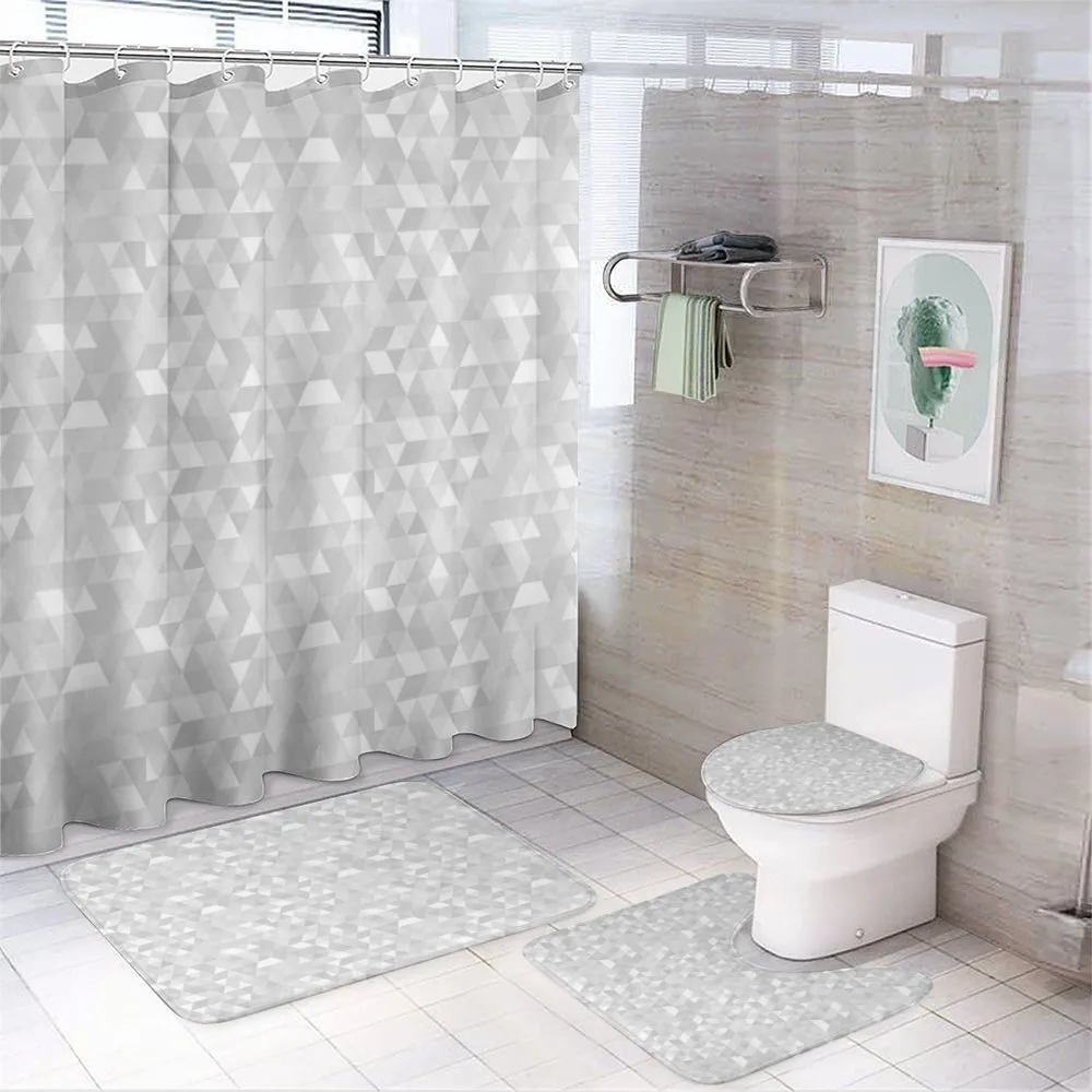 Hipster Poly Effect — 4-Piece Bathroom Set preview